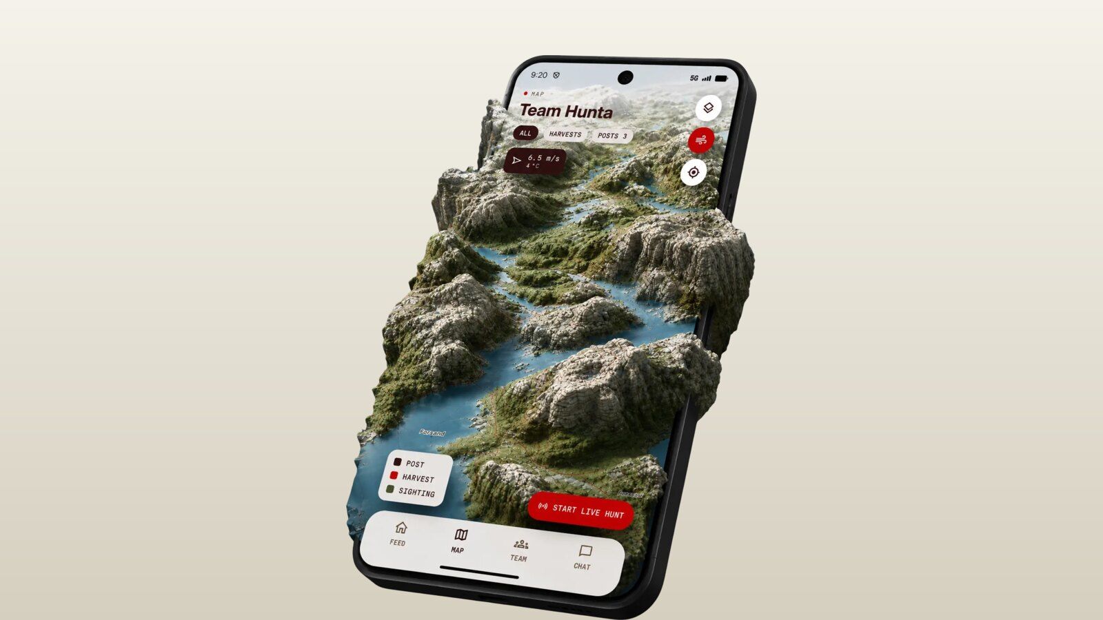 Hunta on iPhone